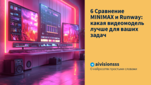 Подробнее о статье 6 Сравнение MINIMAX и Runway: какая видеомодель лучше для ваших задач